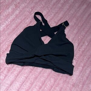 BuffBunny Black Strappy Sports Bra